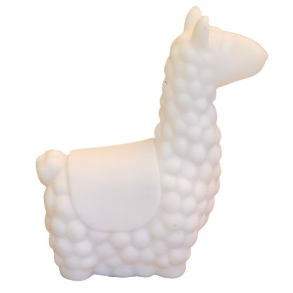 White‎ Llama Alpaca Color Changing Soft Glow Nursery Night Light 7 Plastic